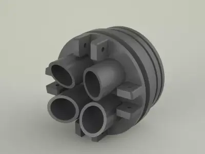 MK 40 nozzle Free 3D model
