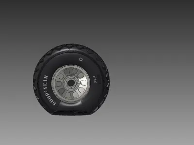 P - 51 diamant tire   3D print model