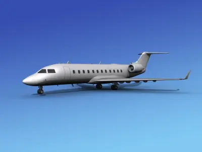 Canadair CRJ200 Unmarked 1 3D model