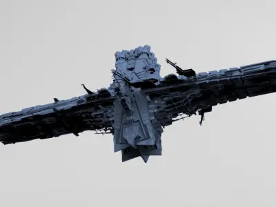 Cross Space station 2  3D model
