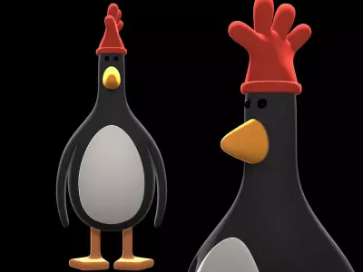Feathers McGraw penguin from Wallace and Gromit printable 3D print model
