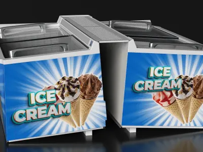 Ice Cream Freezers Collection 3D model