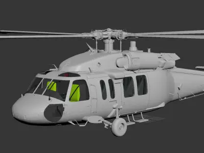 Blackhawk helicopter 3D model