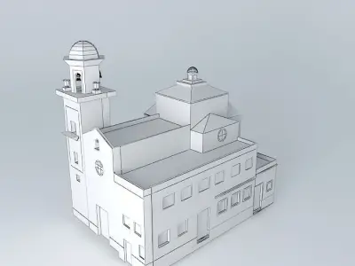 Parish Church Barbate, Cádiz Free 3D model