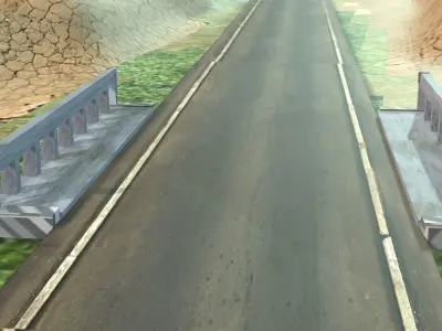  road in the valley Free 3D model