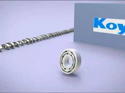 Koyo Seiko Tapered Roll bearing Catalogue Free 3D model
