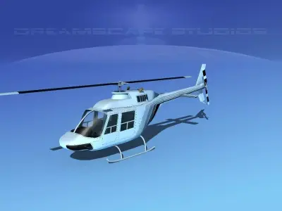 Bell 206 JetRanger V18 3D model