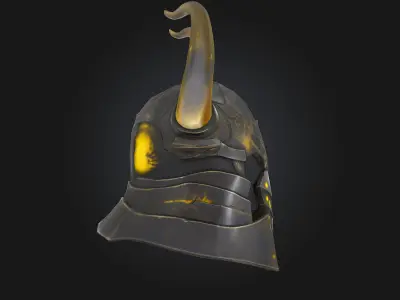Inferno Helm Blazing Fury Forged in Flame 3D model