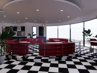 RESTAURANT DESIGN 3D model