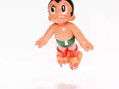  Astro Boy Rocket Jetboots toy 3D print model
