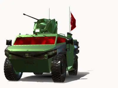 Pars 4x4 Fnss Low-poly 3D model