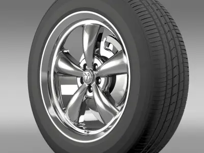 Mopar Dodge Challenger wheel 3D model