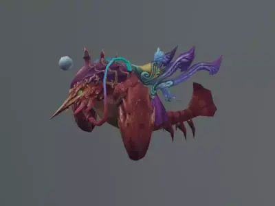 Lobster Fantasy Monster Low Poly Low-poly 3D model
