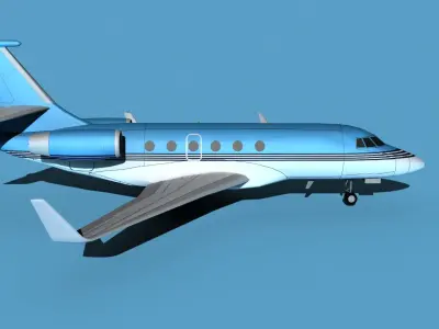 Dassault Falcon 2000 V08 3D model