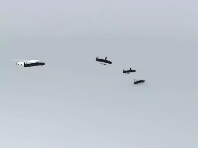 The bad drone UN UAV AGM ARM Guardian MK I unmanned ground at... 3D model