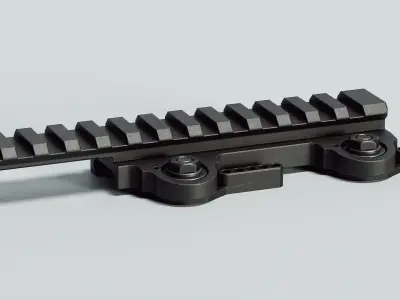 Picatinny Riser LT101 - Replica Low-poly 3D model