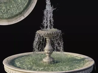 Classic Fountain - vray and corona 3D model