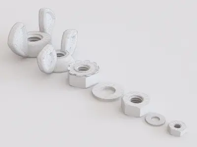 Nuts Blots and Screws vol 02 3D model