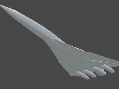 boing2707 3D print model