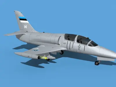Aero Vodochody L-39C Albatross Estonia 1 3D model