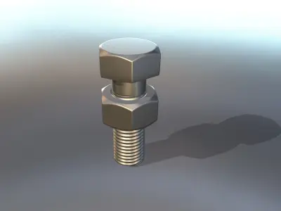 Nut and Blot Model 3D model