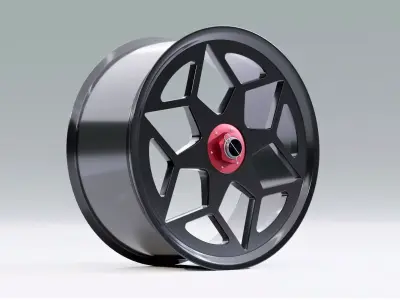 SL06 wheel Low-poly 3D model