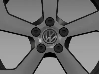 Volkswagen Golf GTI rim 2 3D model