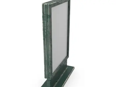 Street Advertising Billboard 05 Low-poly 3D model