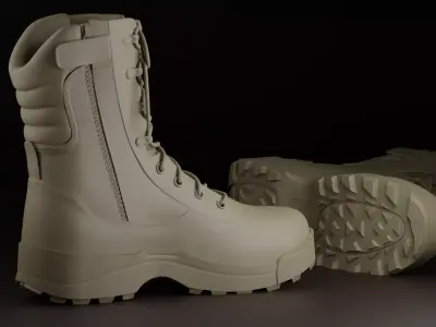 Tactical boots Free 3D model