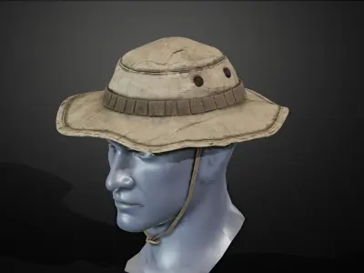 Bonnie hat Low-poly 3D model