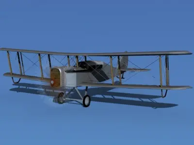 Airco DH-4 Passenger Air Transport 3D model