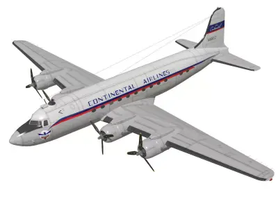 Douglas DC-4 3D model
