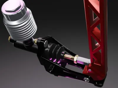 Vertical Drift Handbrake inspired by Wilwood 3D model