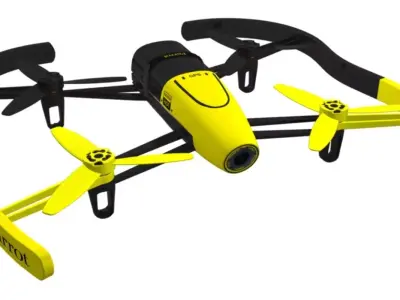 Parrot Bebop Drone 3D Model Yellow 3D model