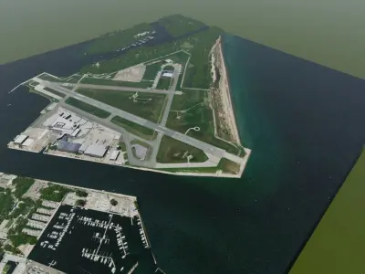 Billy Bishop Toronto City Airport 3D model