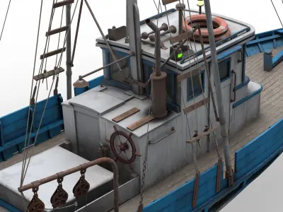 Monterey Clipper Fishing Boat 3D model