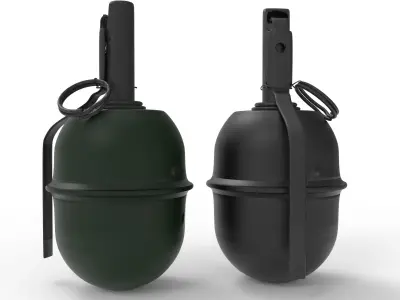 RGD-5 two grenades Low-poly 3D model