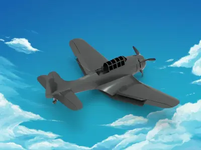 Douglas SBD Dauntless 3D model