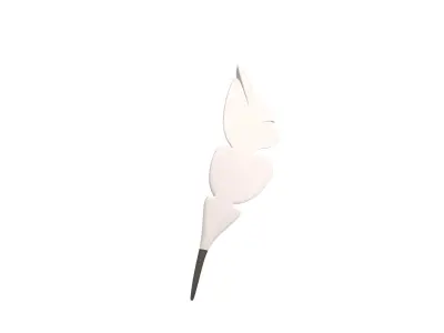 Feather Pen v1 005 Low-poly 3D model