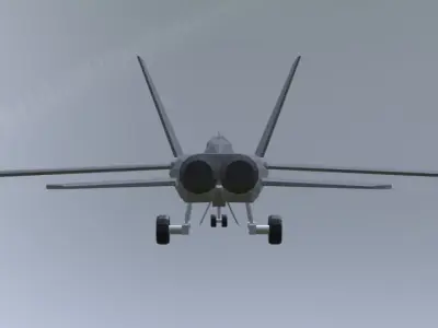 FA18 super hornet low poly Free low-poly 3D model