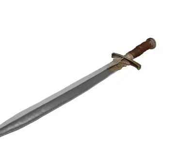 Rusty Medieval Sword 3D Model 3D model