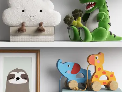 Kids Room Decor 09 3D model