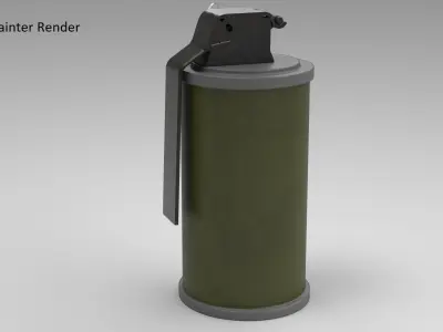 Smoke Grenade TAG - 18 Free low-poly 3D model