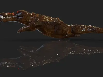 T-Croc crocodile Free 3D model