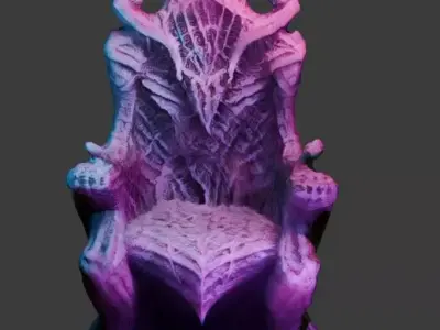 Demon Throne 6 Free low-poly 3D model