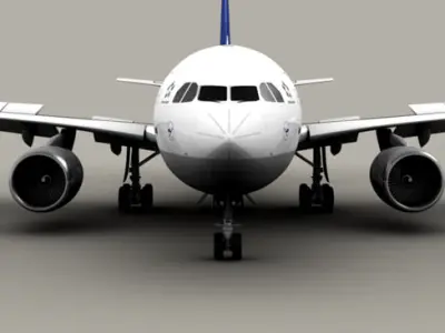Airbus A310 Lufthansa 3D model