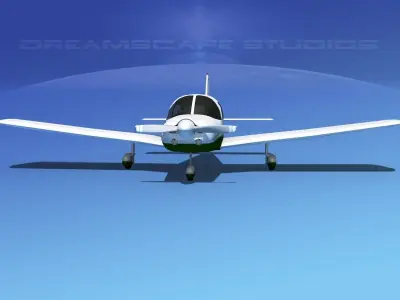Piper PA-28 V10 3D model