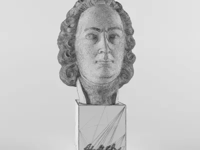 Johann Sebastian Bach 3D print model