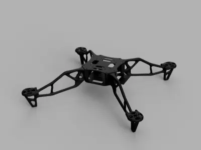 Ready to 3D Print Generative Drone - Same size as the F450 Frame Free 3D print model