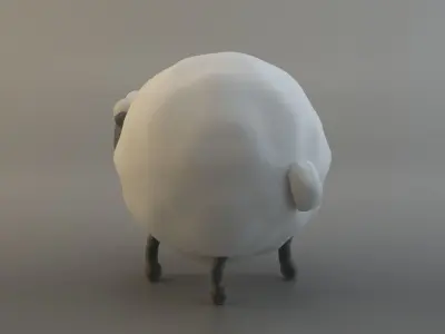 Cartoon Sheep 3D model